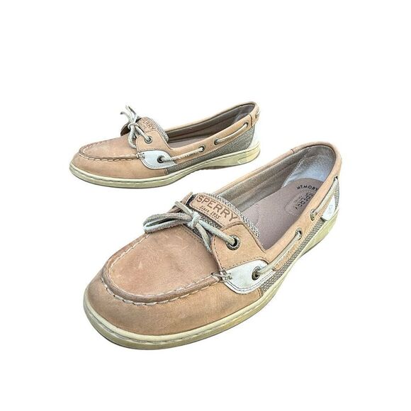 Sperry Women's Angelfish Boat Shoes Brown Leather Size 11M Casual Flats - Picture 2 of 12